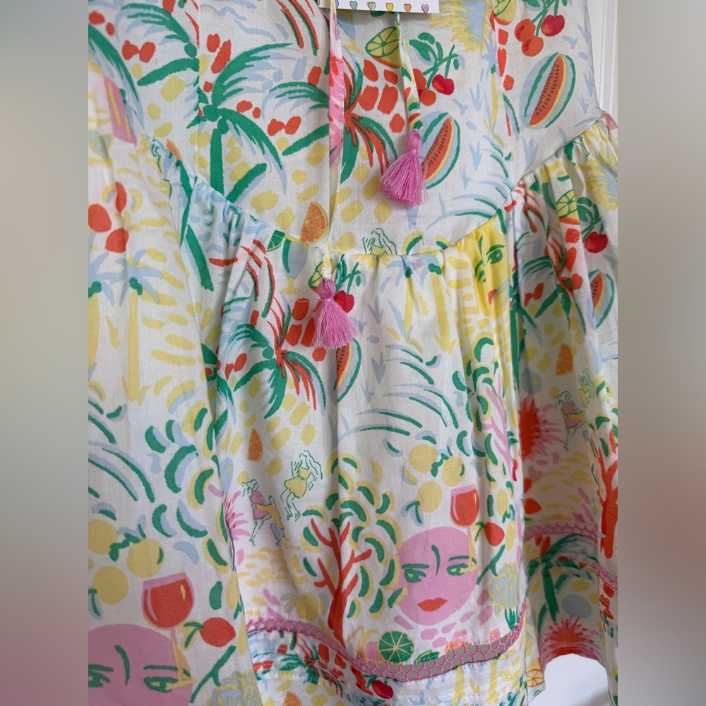 NWT!! ROLLER RABBIT x TARGET Women's Vacation Drop Waist Mini Dress Size Medium - Picture 5 of 14